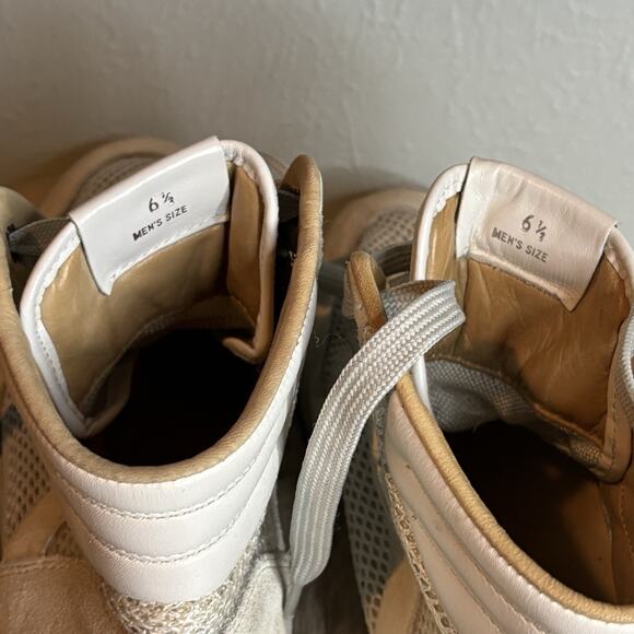 Tod’s high-top sneakers Creamy‎ White Suede Mesh Men’s 6.5